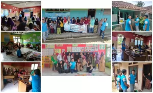 Kegiatan Sosialisasi Bank Sampah Maggot bersama Warga Desa Seuseupan.