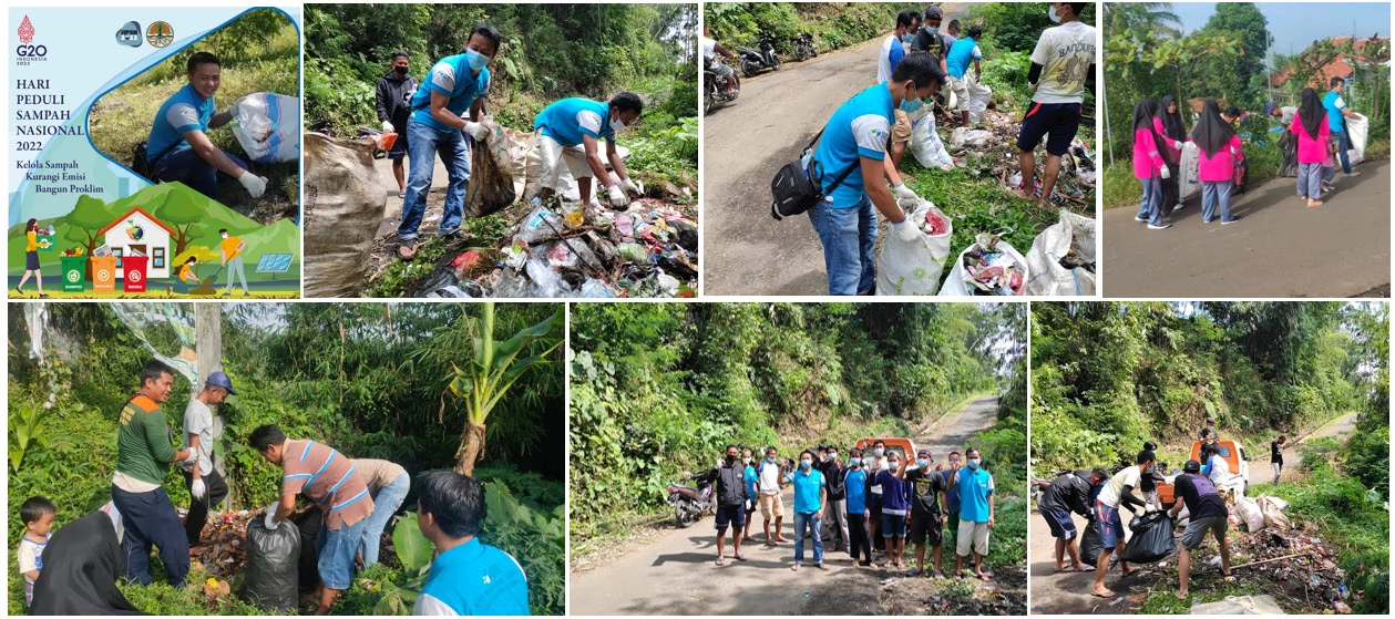 Kegiatan Bersih2 dalam rangka memperingati HPSN  (Hari Peduli Sampah Nasional ) 2022